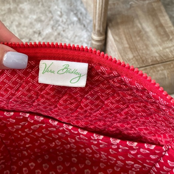 Vera Bradley Red Quilted Tote Bag - Picture 6 of 7